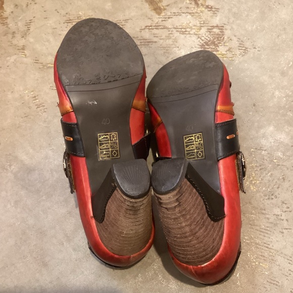 L'Artiste Spring Step Wondrous Color Block Heeled Loafer Leather Size 40 US 9 - Picture 6 of 11